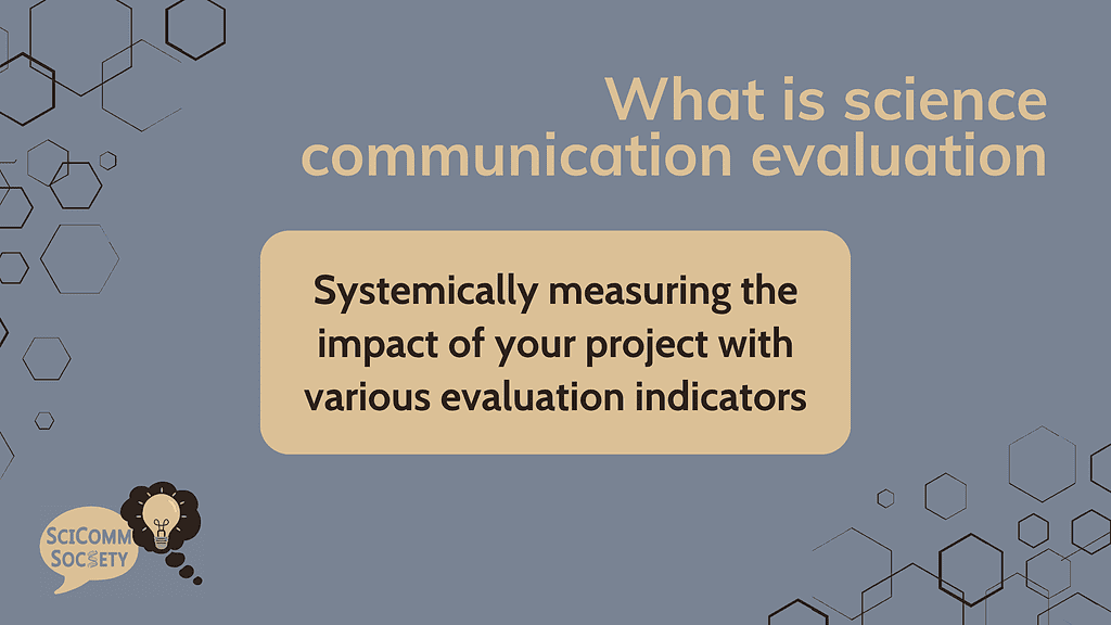 What is science communication evaluation